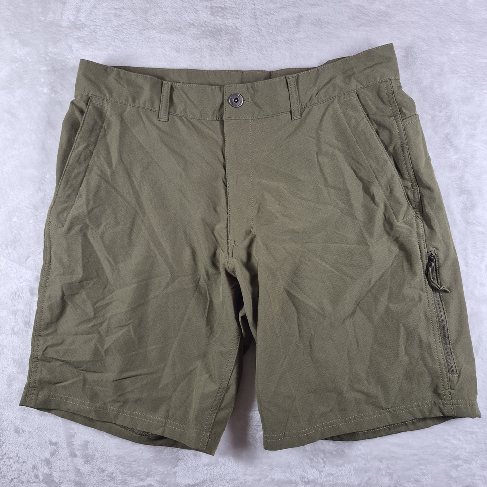 The North Face Rolling Sun Shorts Men's 34 Green Packable Outdoors Hiking Casual